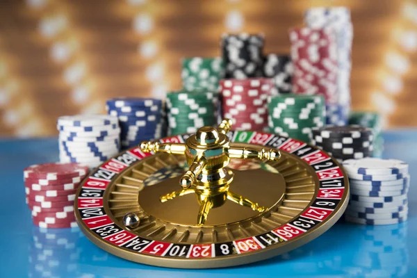 Baccarat card table with dealer position