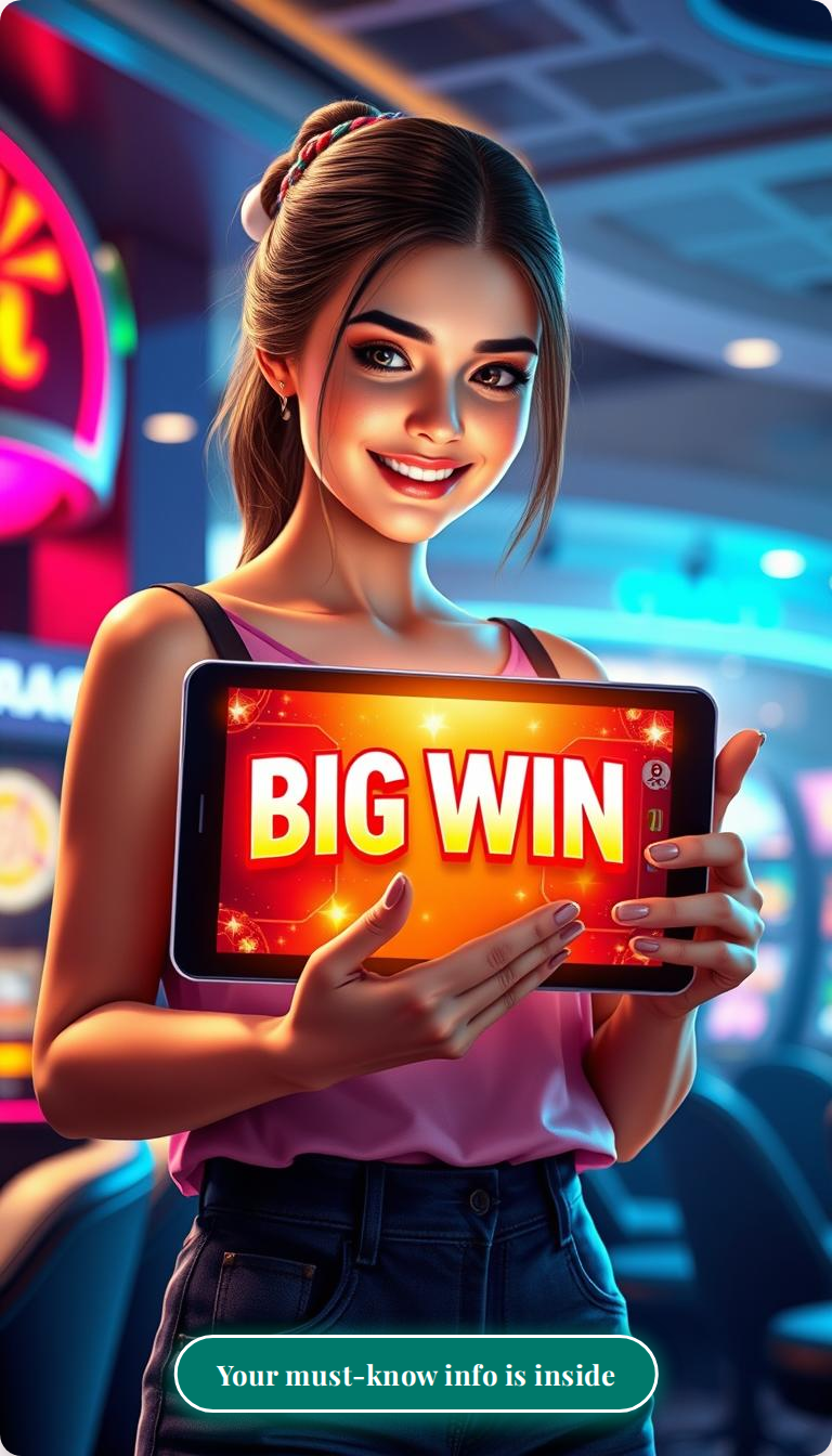 Slot game interface showing game titles and available titles
